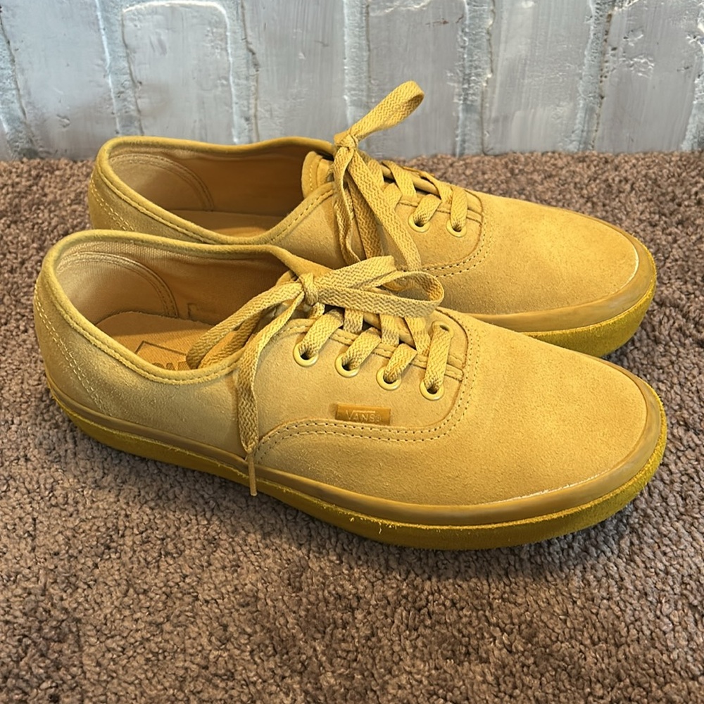 Vans Yellow Canvas Low-Top Sneakers